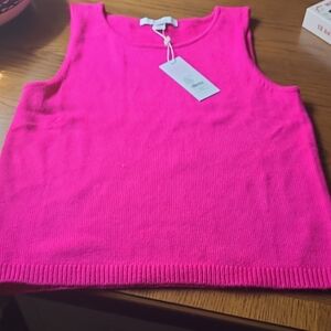 Lilly Pulitzer Pink Boxy Ribbed Tank Top